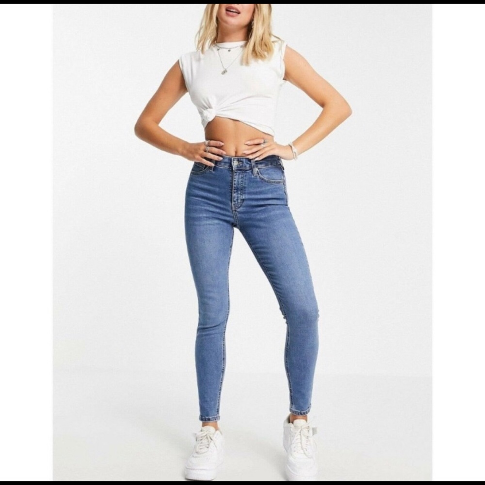 Topshop jamie moto skinny jeans